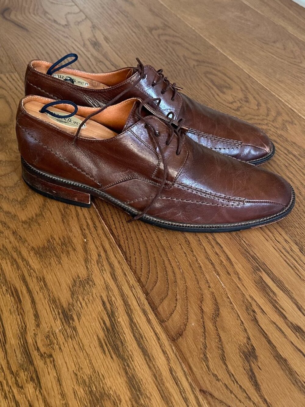 Mr. Cat Brazillian Leather Dress Shoes, Men’s 10, Light Brown